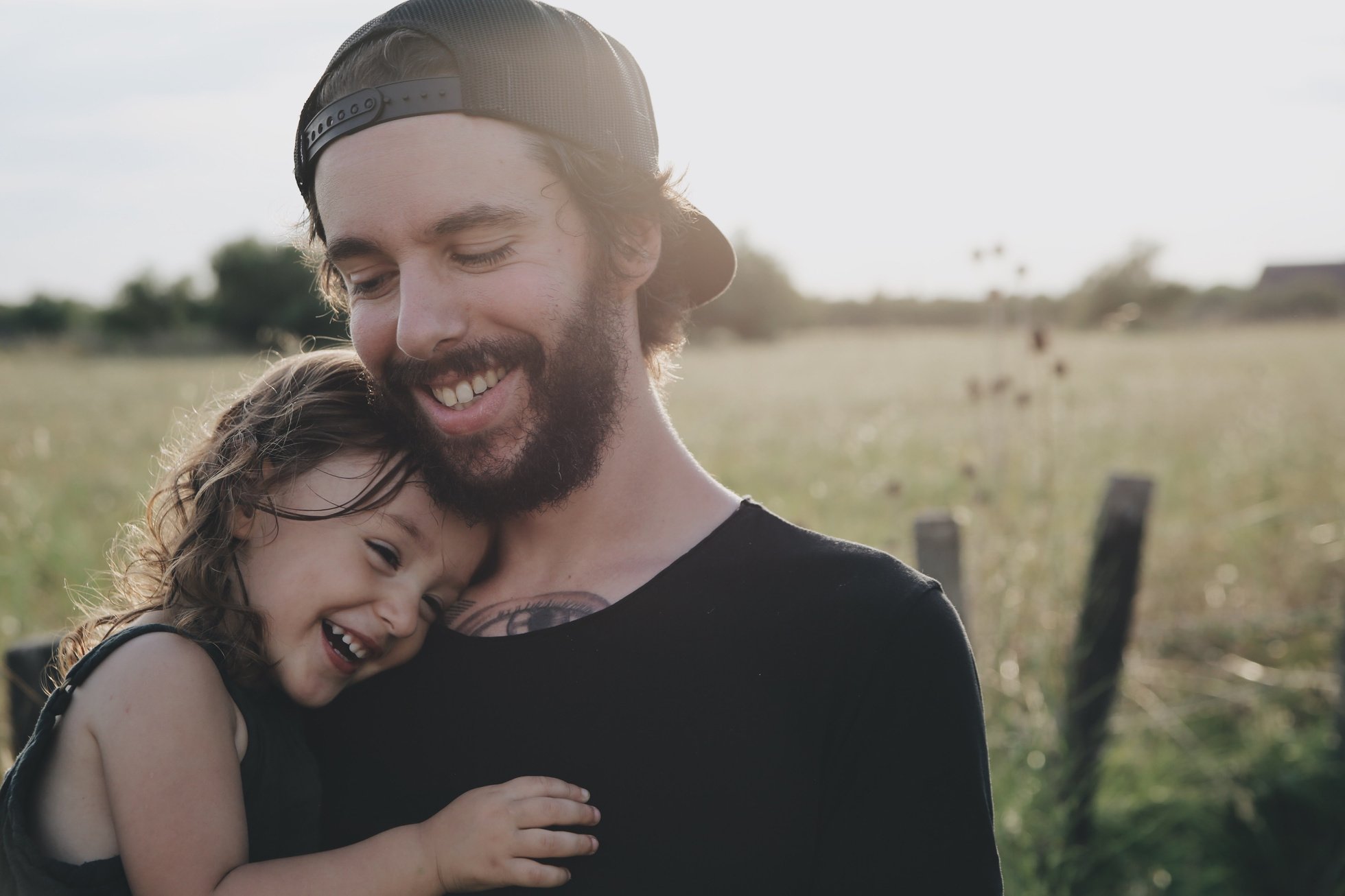 Father and Child in the Countryside